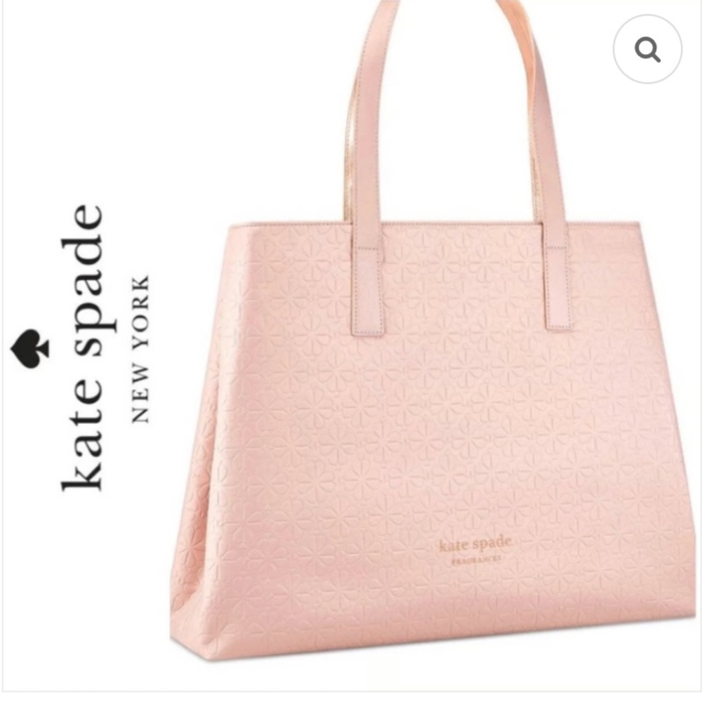 Kate Spade Gold Strap Tote Interior